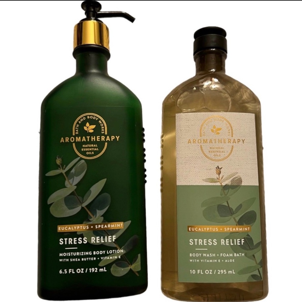 Aromatherapy Stress Relief Body Wash and Lotion